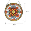 Lighting KYLIE Victorian Tiffany-glass Window Panel 24’’ Wide CHL-CH3P155RF24-GPN