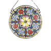Lighting ANEMONE Floral Tiffany-glass Window Panel 24’’ Wide CHL-CH3P157RF24-GPN