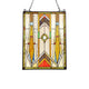 Lighting ROWAN Mission Tiffany-glass Window Panel 24" Tall