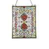 Lighting ZINNIA Floral Tiffany-glass Window Panel 24’’ Tall CHL-CH3P182RF24-GPN