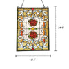 Lighting ZINNIA Floral Tiffany-glass Window Panel 24’’ Tall CHL-CH3P182RF24-GPN