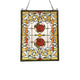 Lighting ZINNIA Floral Tiffany-glass Window Panel 24" Tall