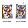 Lighting SERENADE Tiffany-style Animal Design Window Panel 18’’ x 25’’ CHL-CH3P192OF25-GPN