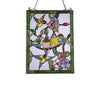 Lighting TROPICAL BIRDS Tiffany-style Animal Design Window Panel 18’’ x 25’’ CHL-CH3P194GA25-GPN