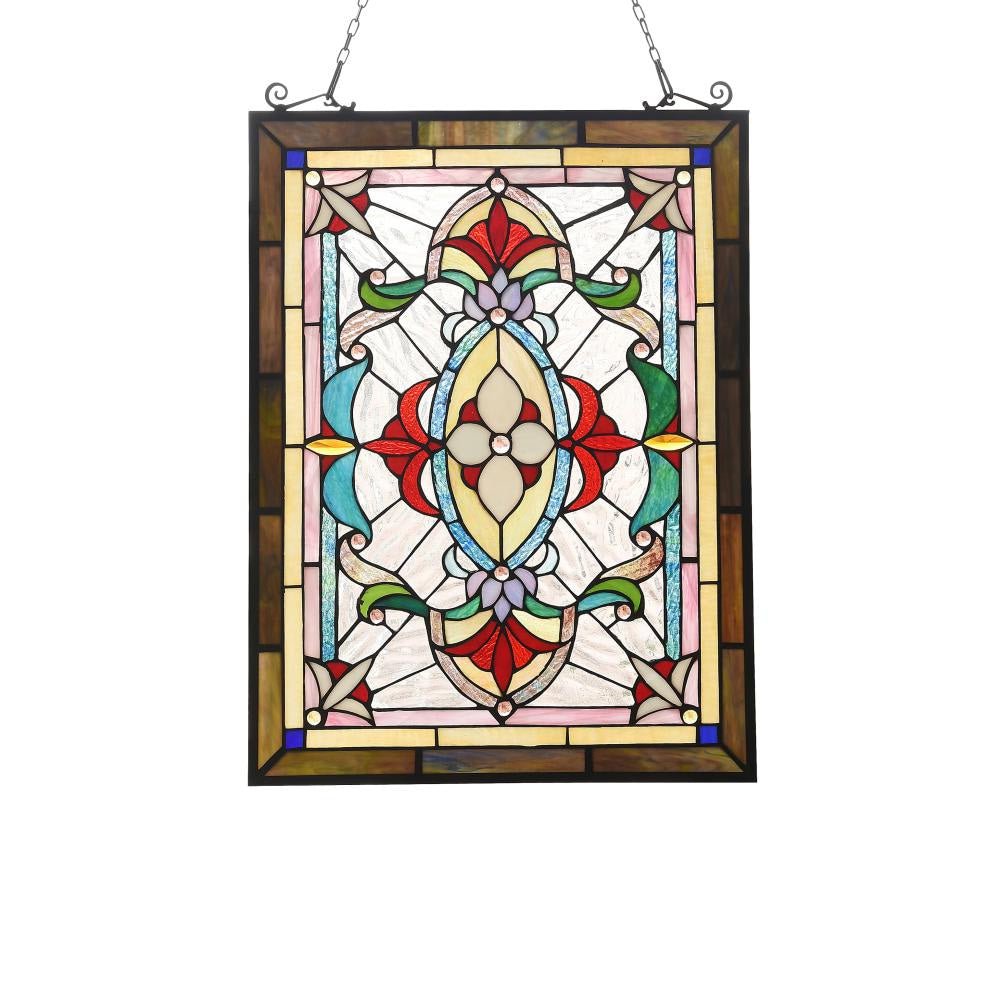 Lighting AYLEE Tiffany-style Victorian Design Window Panel 18" x 25"