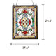 Lighting AYLEE Tiffany-style Victorian Design Window Panel 18’’ x 25’’ CHL-CH3P203RV25-GPN