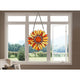 CHLOE Lighting SUNDANCE Tiffany-style Floral Stained Glass Window Panel 11’’ Height CHL-CH3P223BF11-RND