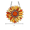CHLOE Lighting SUNDANCE Tiffany-style Floral Stained Glass Window Panel 11’’ Height CHL-CH3P223BF11-RND