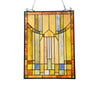 Lighting KINSEY Tiffany-style Misssion Design Window Panel 18" x 25"