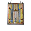 Lighting KINSEY Tiffany-style Misssion Design Window Panel 18’’ x 25’’ CHL-CH3P293MS25-GPN
