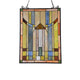 Lighting KINSEY Tiffany-style Misssion Design Window Panel 18’’ x 25’’ CHL-CH3P293MS25-GPN