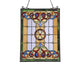 Lighting BILLIE Tiffany-style Victorian Design Window Panel 18’’ x 25’’ CHL-CH3P355AV25-GPN