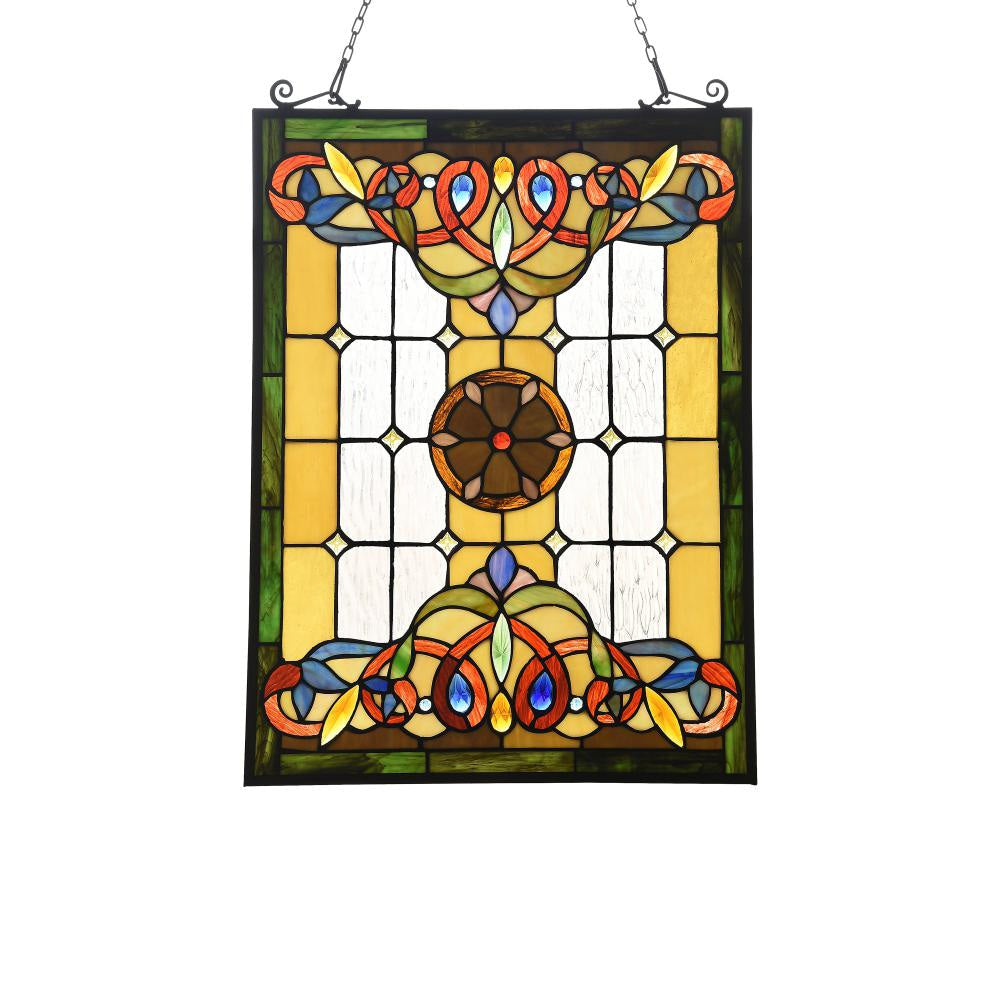 Lighting BILLIE Tiffany-style Victorian Design Window Panel 18" x 25"