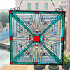CHLOE Lighting INNES Mission Tiffany-style Stained Glass Window Panel 26’’ Tall CHL-CH3P359BM26-GPN