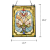 Lighting LAILA Victorian Tiffany-glass Window Panel 24’’ Tall CHL-CH3P367BV24-GPN