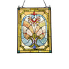 Lighting LAILA Victorian Tiffany-glass Window Panel 24" Tall