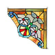 Lighting ANELISA Victorian Tiffany-glass Window Panel 10’’ Wide CHL-CH3P381BV10-CGP