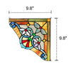 Lighting ANELISA Victorian Tiffany-glass Window Panel 10’’ Wide CHL-CH3P381BV10-CGP