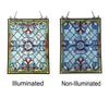 Lighting ANELISA Tiffany-style Victorian Design Window Panel 18’’ x 25’’ CHL-CH3P381VB25-GPN