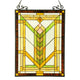 CHLOE Lighting BARLEY Tiffany-glass Mission Window Panel 18x24