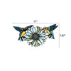 CHLOE Lighting SOAR Tiffany-style Blue Animal/Floral Design Window Panel 17’’ x 7.75’’ CHL-CH3P923BF17-HRT