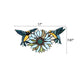 CHLOE Lighting SOAR Tiffany-style Blue Animal/Floral Design Window Panel 17’’ x 7.75’’ CHL-CH3P923BF17-HRT