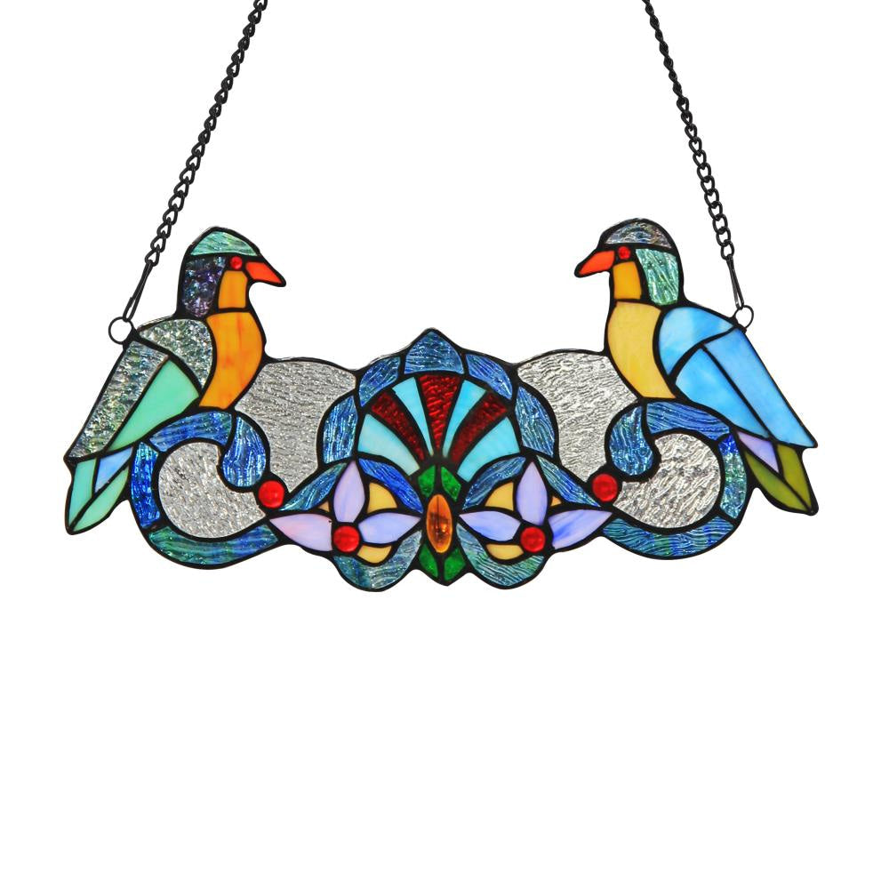 Lighting PERCH Tiffany-glass Window Panel 16x21