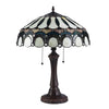 Lighting CLAUDE Tiffany-style 2 Light Victorian Table Lamp 17’’ Shade CHL-CH3T034CV17-TL2
