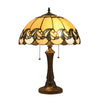 Lighting EFFIE Tiffany-style 2 Light Victorian Table Lamp 16" Shade