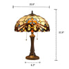 Lighting FLORENCE Tiffany-style 2 Light Victorian Table Lamp 16’’ Shade CHL-CH3T074OV16-TL2
