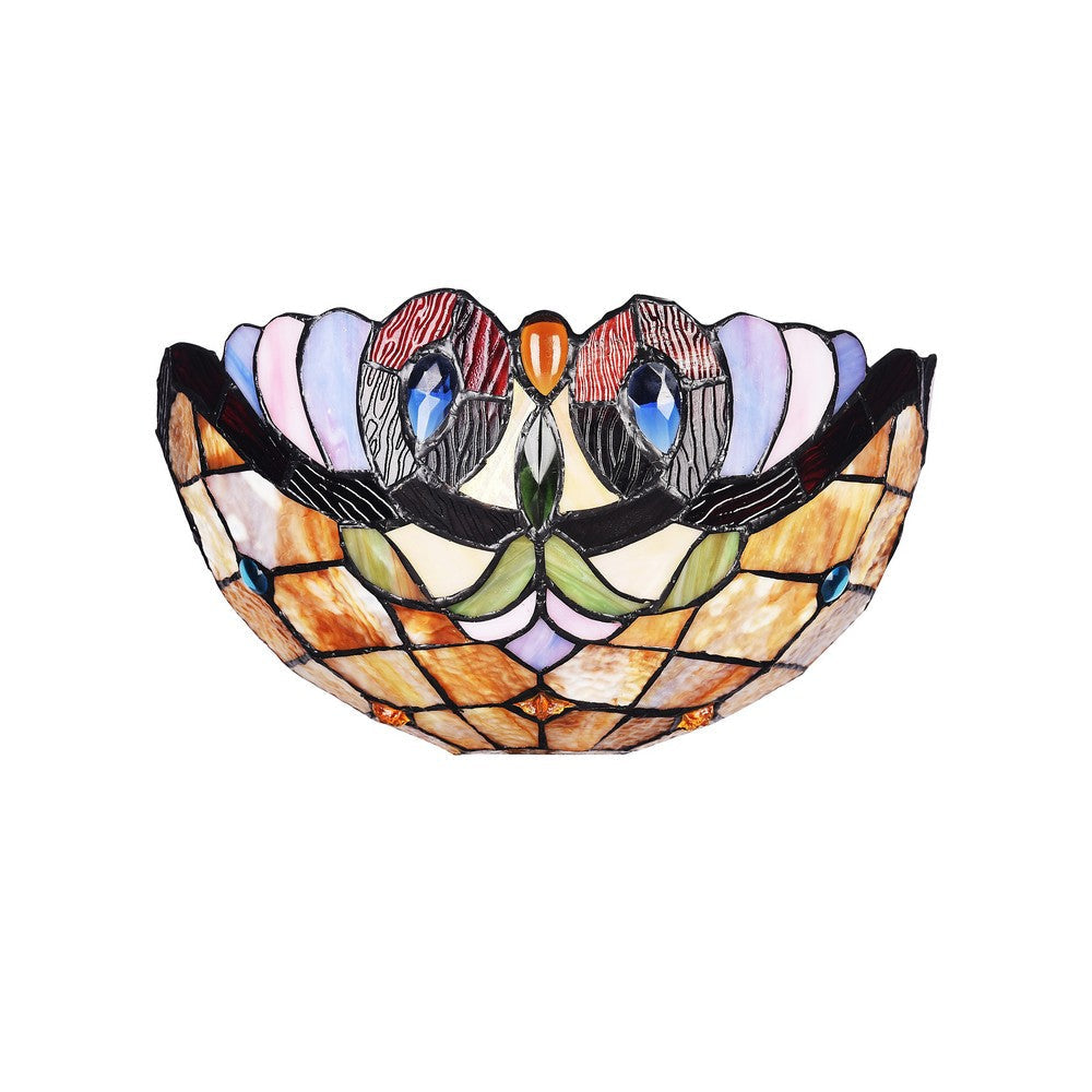 Lighting ANNA Victorian 1 Light Textured Black Wall Sconce 12’’ Wide CHL-CH3T083AV12-WS1