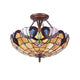 Lighting ANNA Victorian 2 Light Dark Bronze Semi-flush Ceiling Fixture 16’’ Wide CHL-CH3T083AV16-UF2
