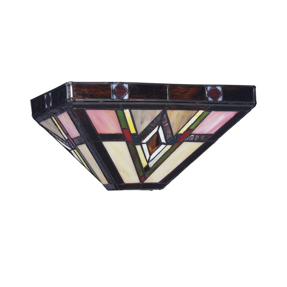 Lighting MANNIX Mission 1 Light Textured Black Wall Sconce 12’’ Wide CHL-CH3T103AM12-WS1