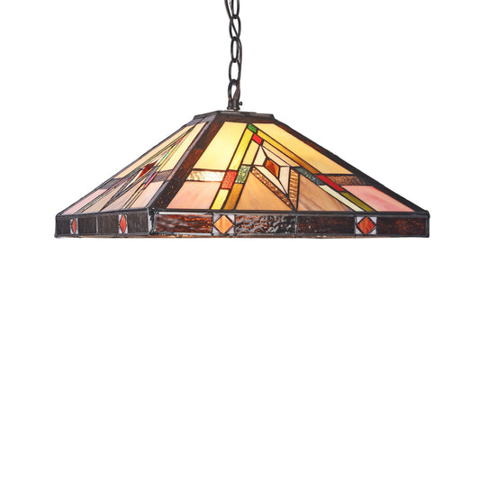 Lighting MANNIX Mission 2 Light Blackish Bronze Ceiling Pendant 16" Wide