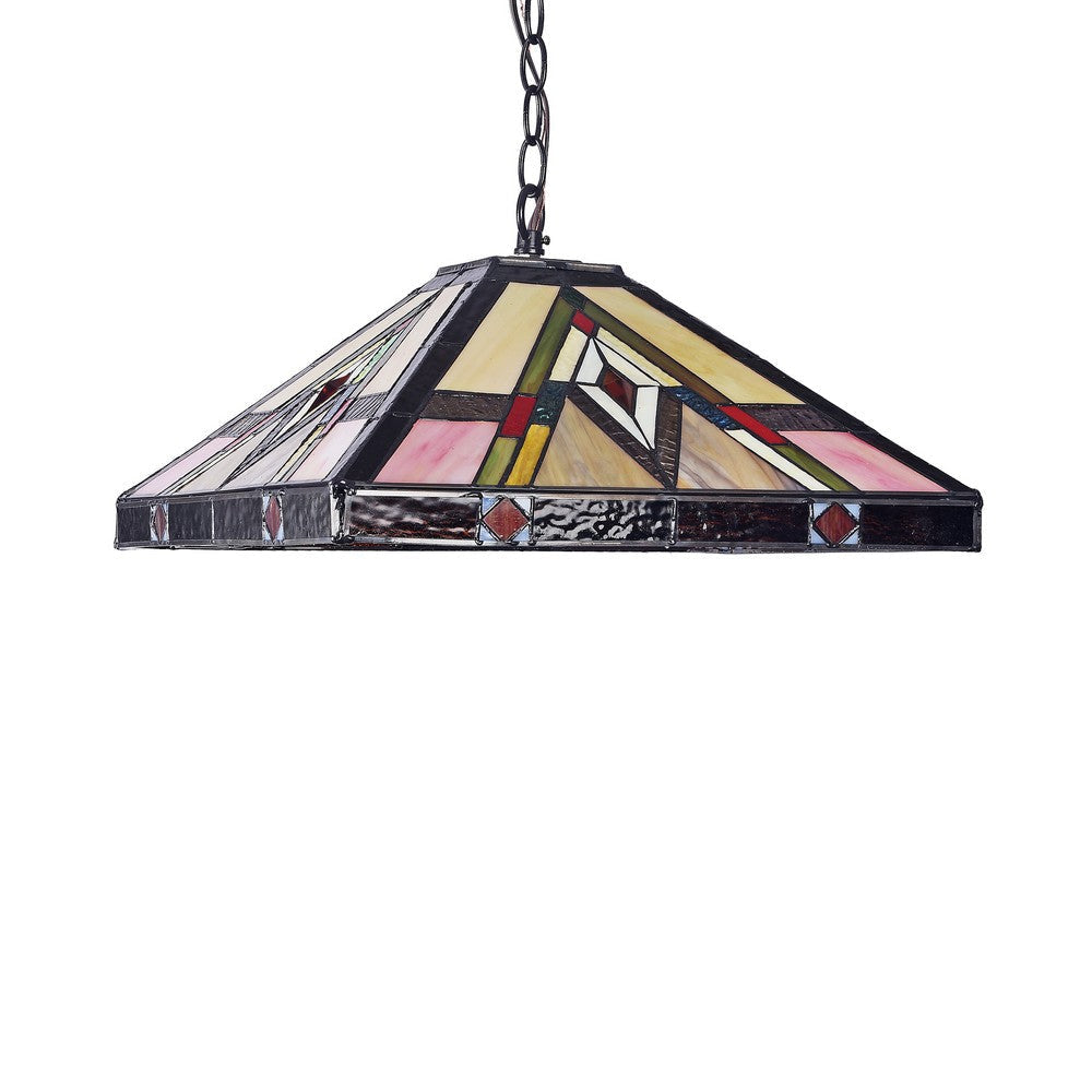Lighting MANNIX Mission 2 Light Blackish Bronze Ceiling Pendant 16’’ Wide CHL-CH3T103AM16-DH2