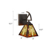 CH3T118AM06-WS1 Black Wall Sconce