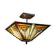 CH3T118AM14-UF2 Blackish Bronze Semi Flush Mount