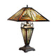 CH3T118AM16-DT3 Blackish Bronze Double Lit Table Lamp