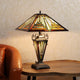 CH3T118AM16-DT3 Blackish Bronze Double Lit Table Lamp