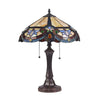 Lighting CAROLINE Victorian 2 Light Dark Bronze Table Lamp 16’’ Wide CHL-CH3T152RV16-TL2