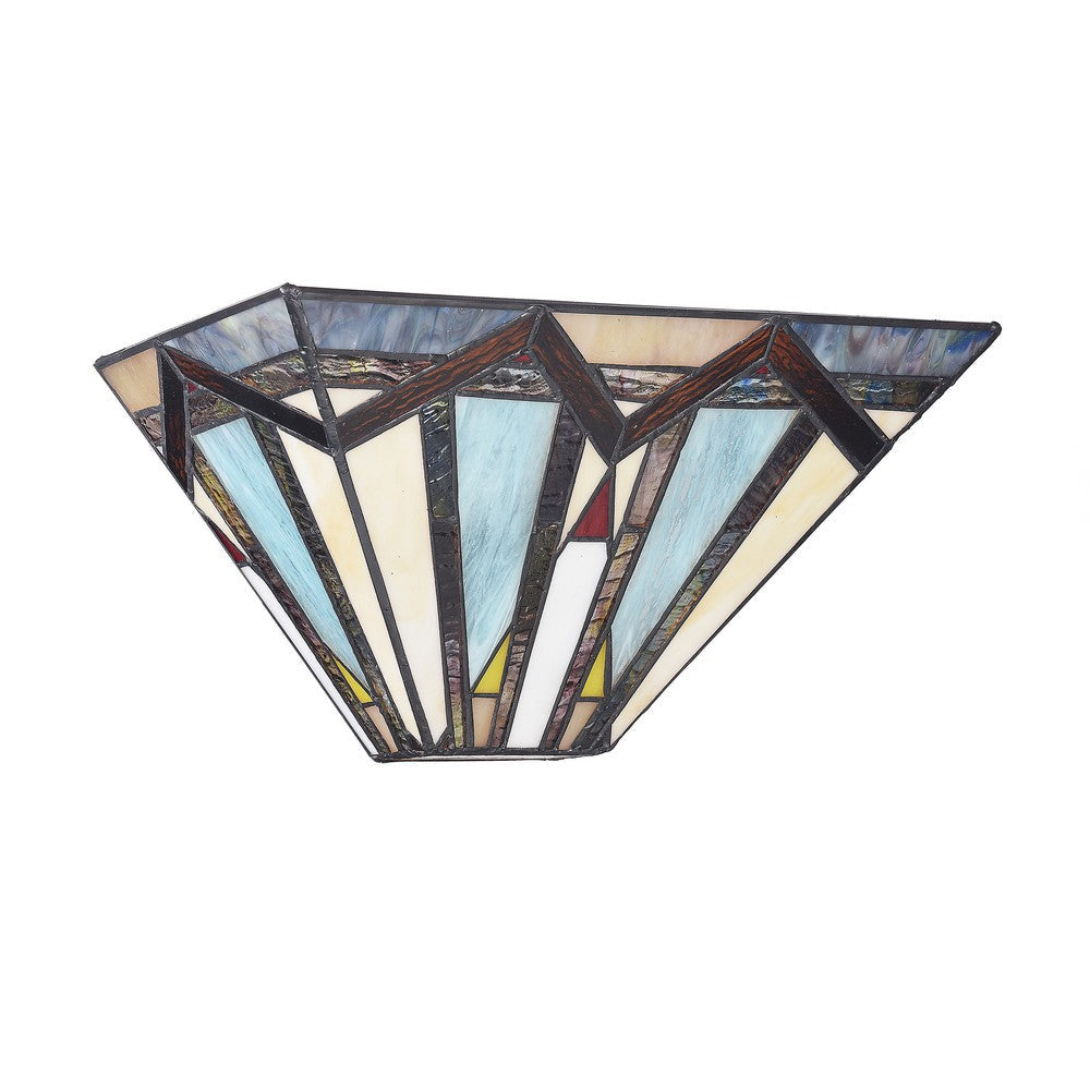 Lighting MANTON Mission 1 Light Textured Black Wall Sconce 12’’ Wide CHL-CH3T168BM12-WS1