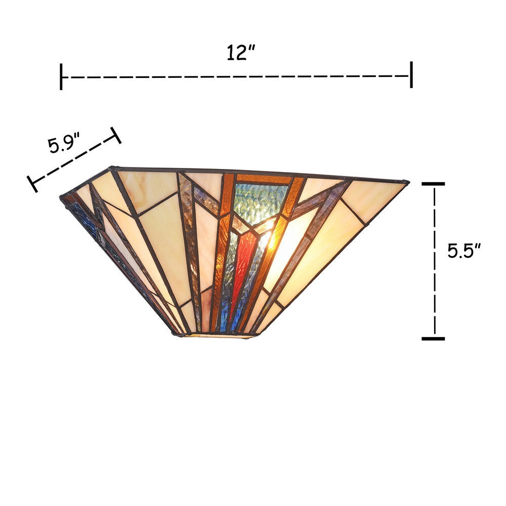 Lighting MAXWELL Mission 1 Light Textured Black Wall Sconce 12’’ Wide CHL-CH3T172AM12-WS1