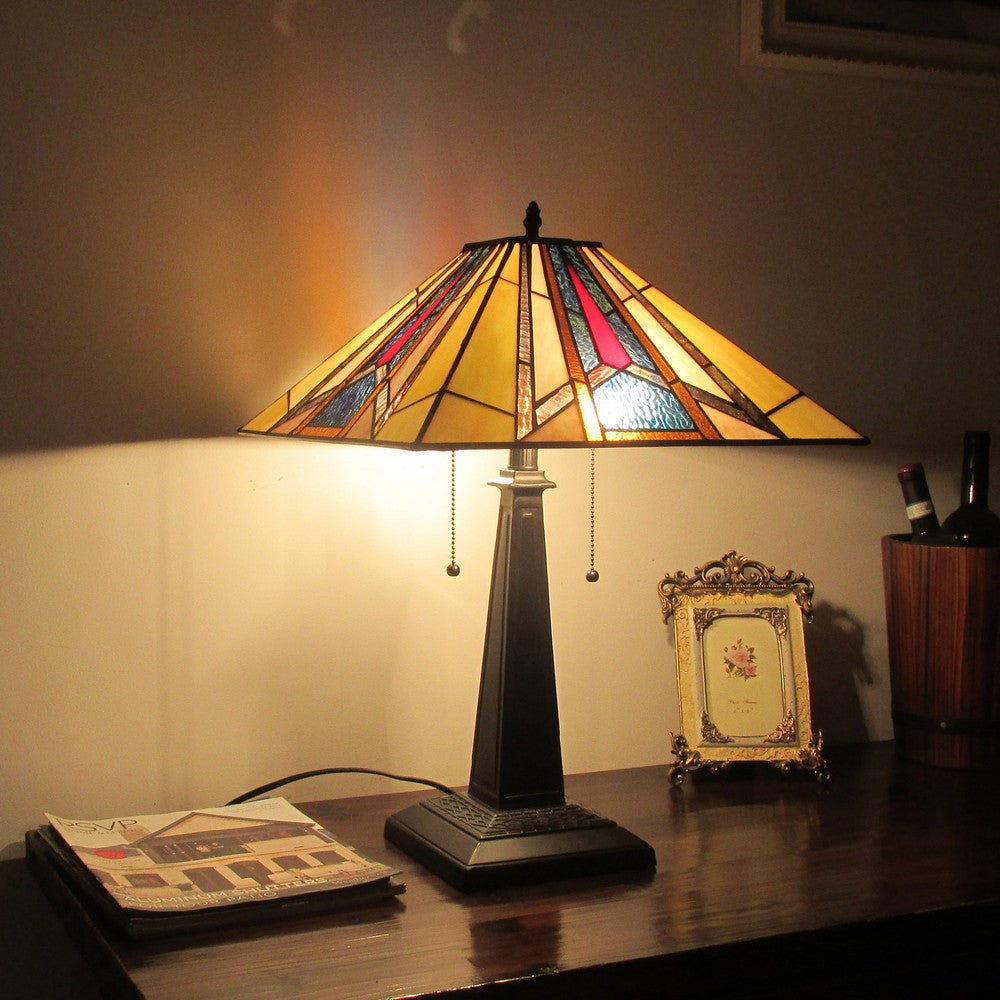 Lighting MAXWELLMission 2 Light Blackish Bronze Table Lamp 16’’ Wide CHL-CH3T172AM16-TL2