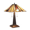 Lighting MAXWELLMission 2 Light Blackish Bronze Table Lamp 16" Wide
