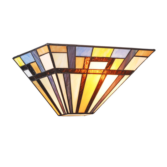 Lighting MERLIN Mission 1 Light Textured Black Wall Sconce 12" Wide