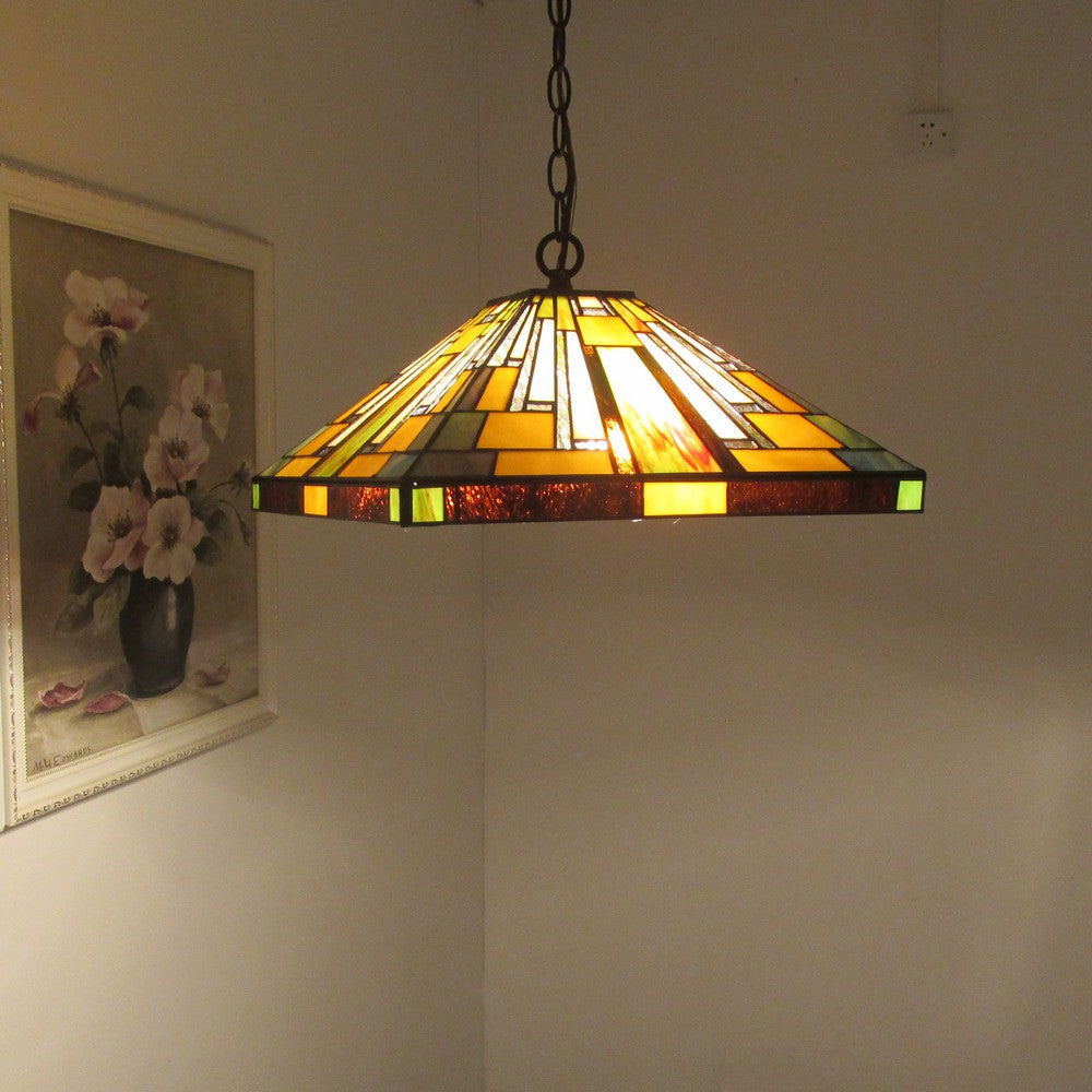 Lighting MERTON Mission 2 Light Blackish Bronze Ceiling Pendant 16" Wide