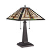 Lighting NORMAN Mission 2 Light Blackish Bronze Table Lamp 16’’ Wide CHL-CH3T176IM16-TL2