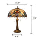 Lighting ELLINGTON Tiffany-style Dark Bronze 2 Light Victorian Table Lamp 16’’ Shade CHL-CH3T224BV16-TL2