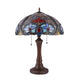 Lighting JUDE Tiffany-style Dark Bronze 2 Light Victorian Table Lamp 16’’ Shade CHL-CH3T228BV16-TL2