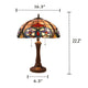 Lighting JUDE Tiffany-style Dark Bronze 2 Light Victorian Table Lamp 16’’ Shade CHL-CH3T228BV16-TL2